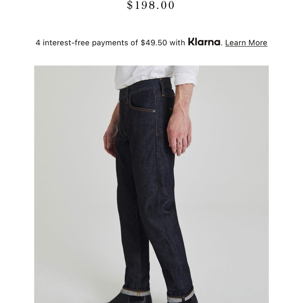 AG Selvage Denim jeans- Tellis